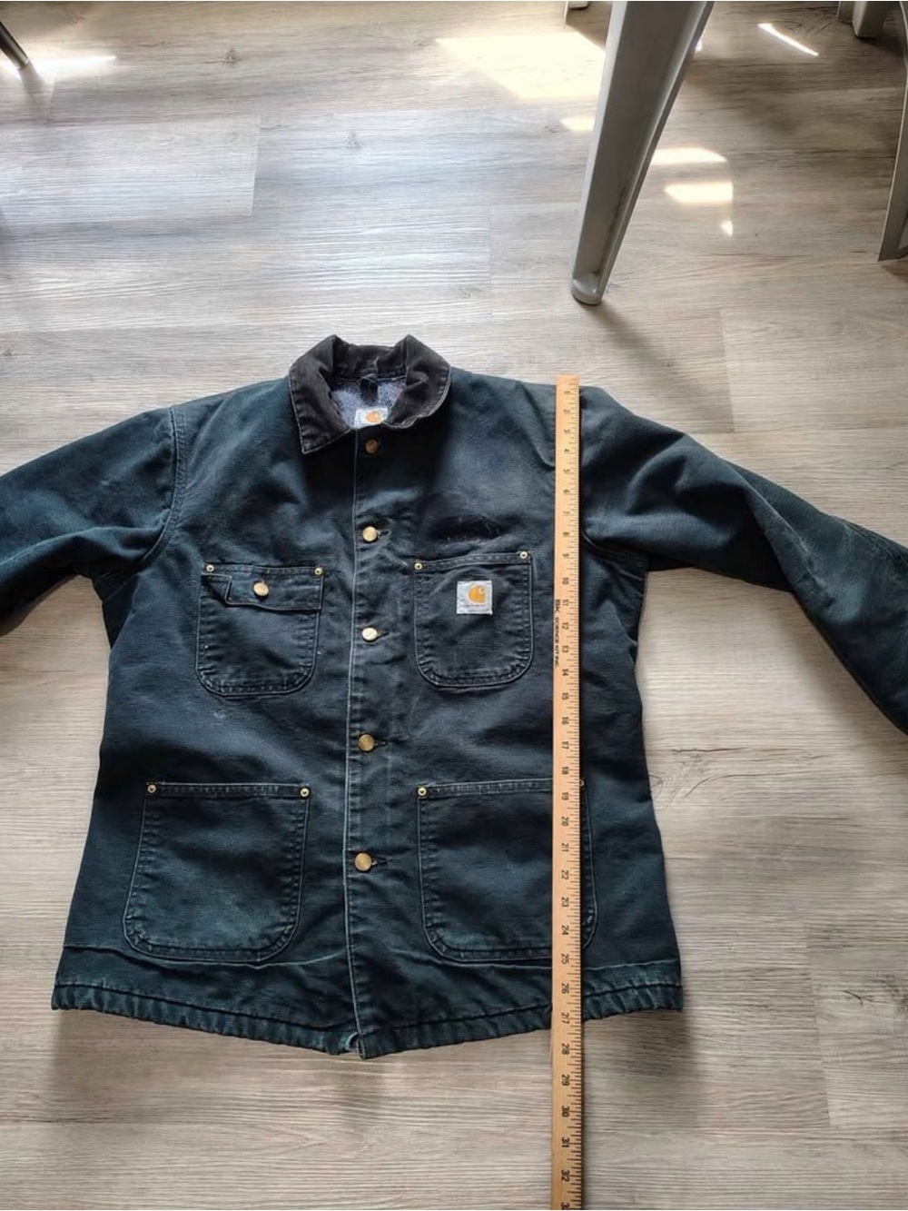 Olive green Vintage carhartt blanket lined chore jacket - Picture 7 of 7